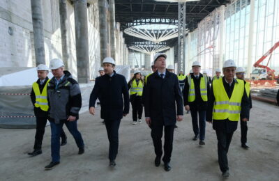 Темпы строительства аэропорта Толмачево оценил Губернатор Андрей Травников