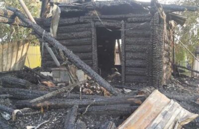 В поселке возле Оби при пожаре погибла семья из четырех человек