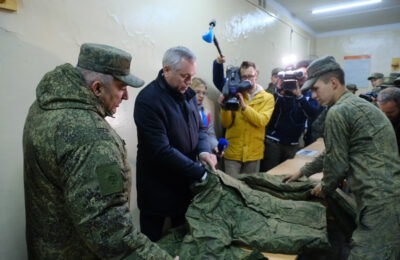 Губернатор Андрей Травников проверил палаточный городок для мобилизованных новосибирцев