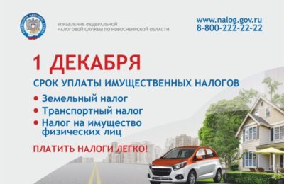 УФНС России по Новосибирской области напоминает обчанам, что уплатить имущественные налоги необходимо не позднее 1 декабря
