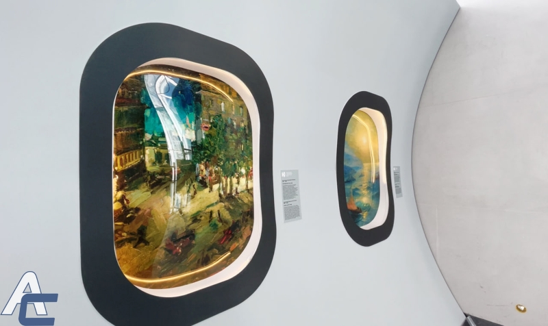 Посмотреть через иллюминатор на «Лунную ночь» Архипа Куинджи: в новом терминале аэропорта «Толмачево» открылся необычный арт-объект