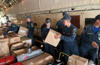 Гуманитарную помощь пострадавшим от паводка жителям Приморья отправили из Новосибирской области