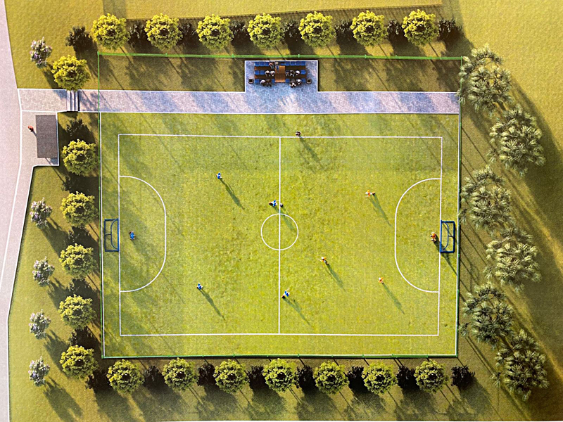 Из картинки - в реальный проект: футбольное поле строят на улице Вокзальной в Оби