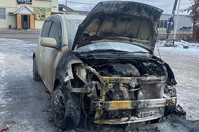 Автомобиль и частный дом горели в городе Обь в первой половине ноября-2023
