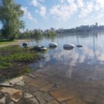 Часть парка «Арена» ушла под воду в Новосибирске