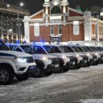 Ключи от новых служебных машин вручили руководителям подразделений полиции в Новосибирске