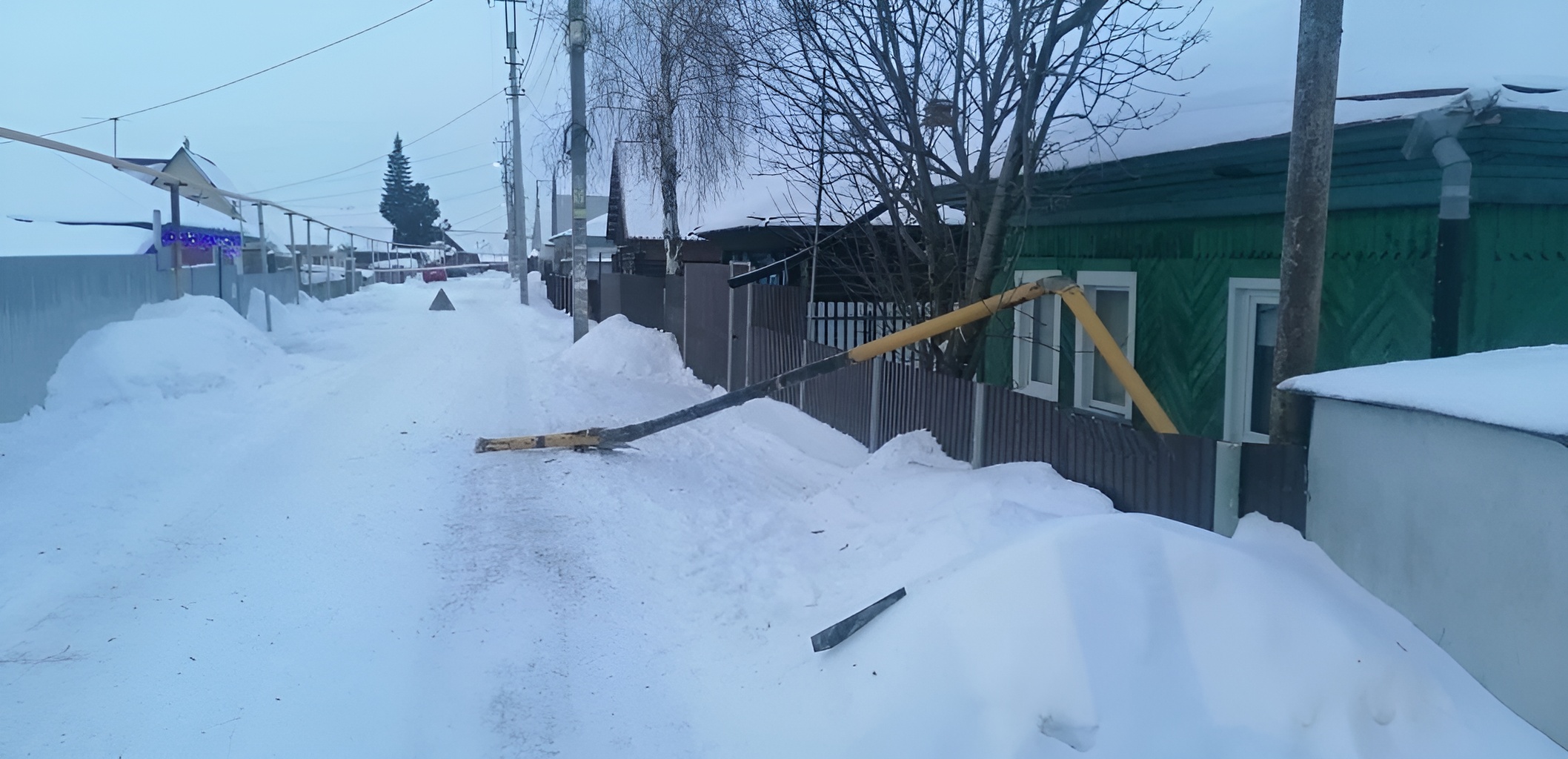 Без газа оставил грузовик целую улицу под Новосибирском