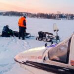 Замерзших рыбаков спасли в 500 метрах от берега на Новосибирском водохранилище