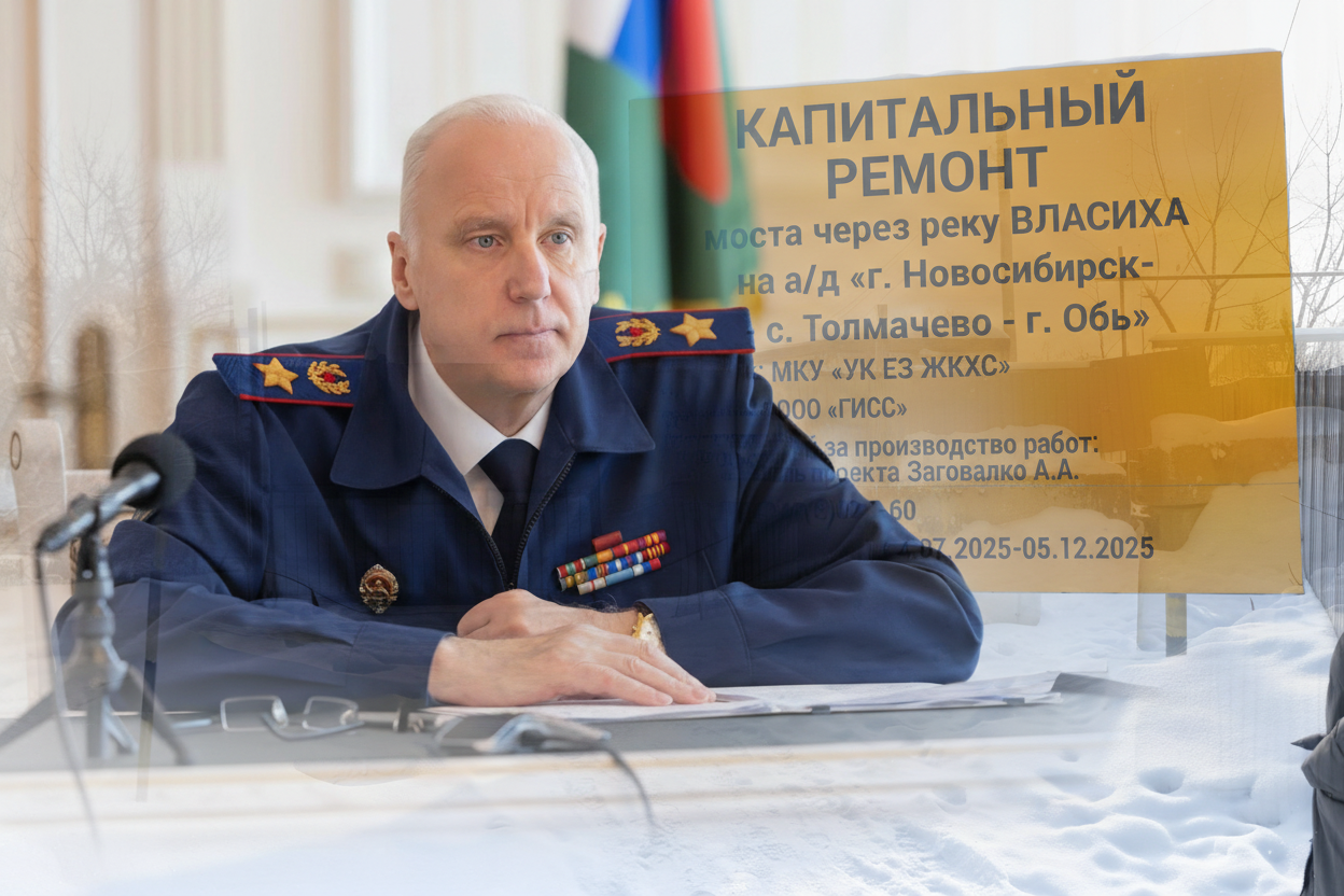 Длительным капремонтом новосибирского моста заинтересовался глава СК Бастрыкин