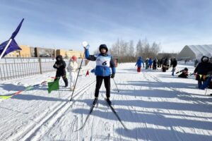 «Лыжня России» в Оби объединила более 200 жителей и гостей города