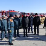 Губернатор Травников принял участие в смотре сил и средств к паводку и пожароопасному сезону