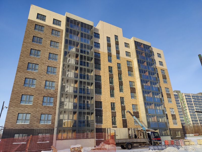 Новую десятиэтажку на 88 квартир построили в городе Обь под Новосибирском