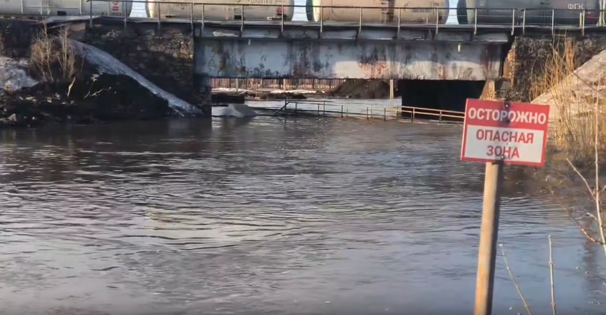 Под Новосибирском из берегов начала выходить река Власиха