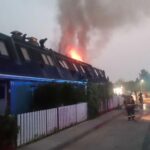 Крупный пожар в “Пригородном просторе” под Новосибирском тушили шесть часов