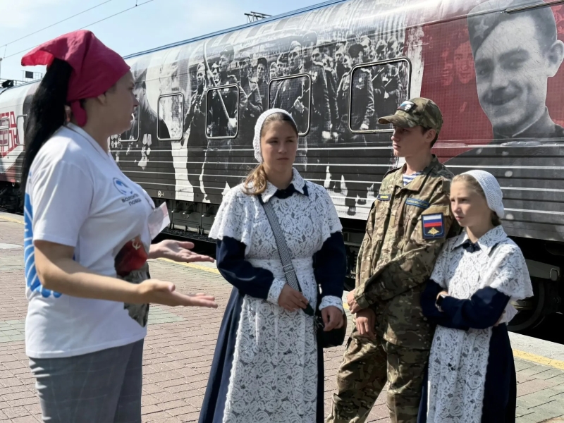 «Поезд Победы» за три дня в Новосибирской области принял больше двух тысяч посетителей