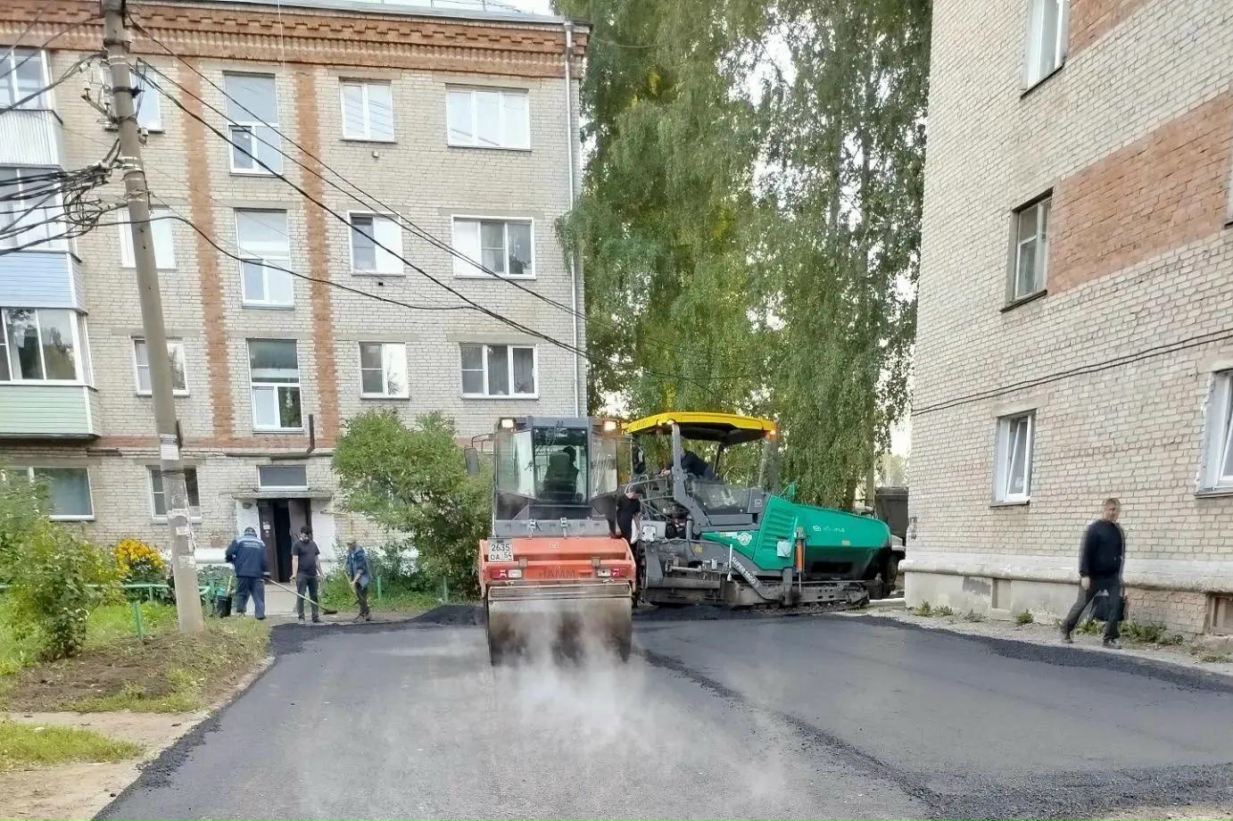 Третий этап ремонта дорог завершился в городе Обь